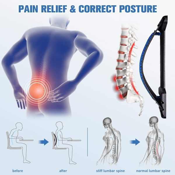 Ryggsträckare och ländryggsstöd för massage och smärtlindring