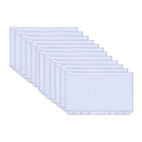 INF Plastfickor för A6 pärmar med 6 ringar 12-pack Transparent Transparent