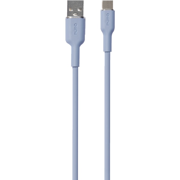 ICON SOFT Cable USB-A to USB-C, 1.5m, light blue
