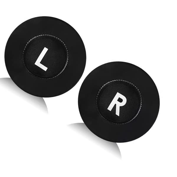 Kølende ørepuder til hovedtelefoner - 105 mm runde, is-silke materiale (2 stk.)