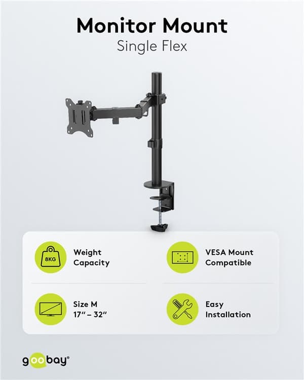 Skærmbeslag Single Flex