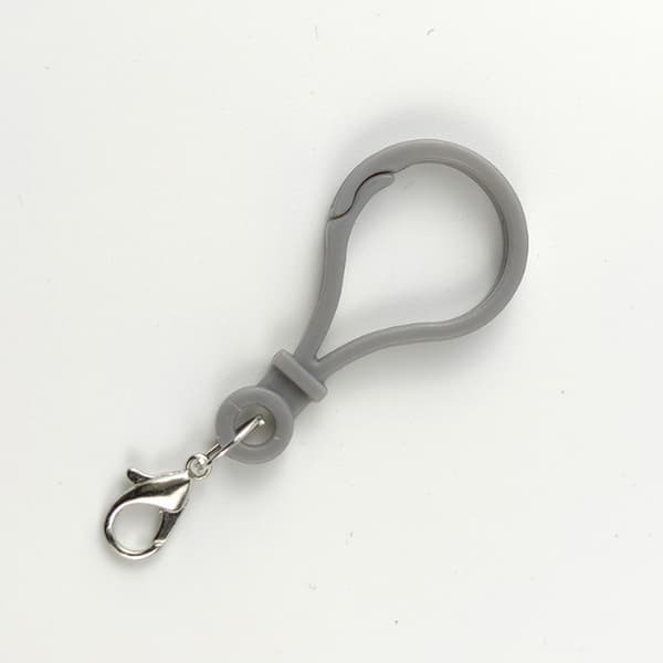 20 stk. Dobbeltcirkel Hummerlås i Plastik Grey Grey