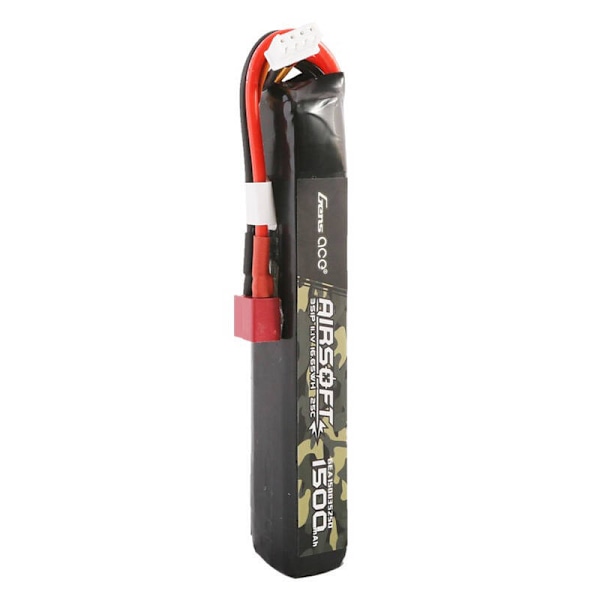 Gens ace 25C 1500mAh 3S1P 11,1V Airsoft Gun Lipo-batteri med T-stik