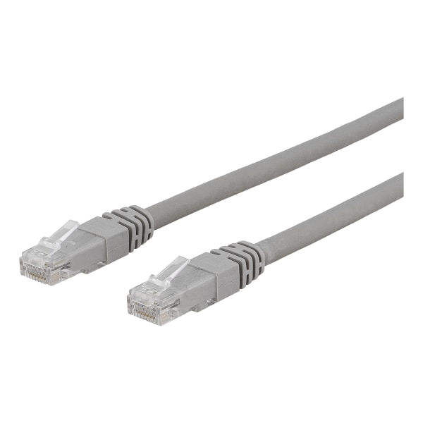 U/UTP Cat6 patch cable, 0.5m, 250MHz, LSZH, grey