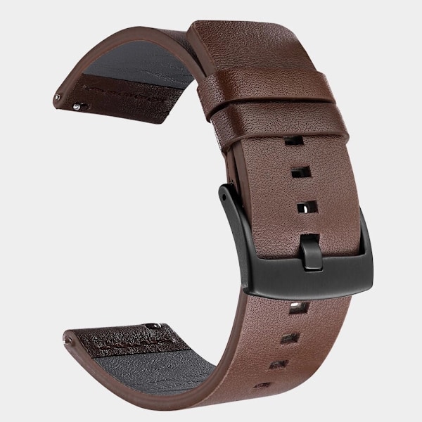 24 mm:n ranneke Suunto- ja Fossil-älykelloihin kahvia