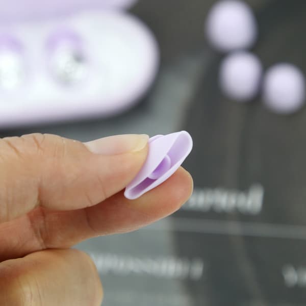 Silikone støjreducerende ørepropper med ringdesign, velegnet til side-sovende, ideel til kollegieværelser og studerende Purple Purple
