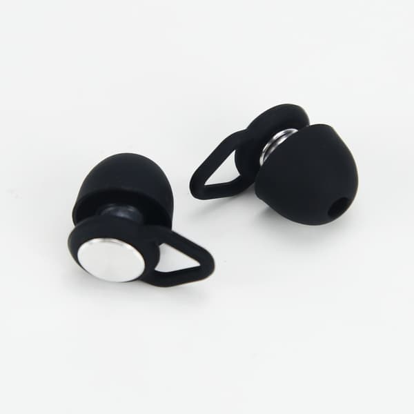 Støjreducerende ørepropper - Bullet Head Pro - Rhombus Accessories - Perfekt til søvn, arbejde og rejser Black + Silver Black + Silver