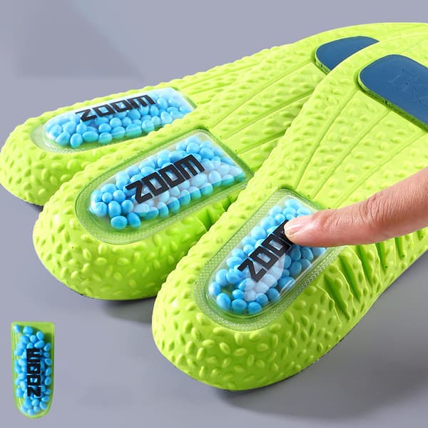 Hög elastisk PU-material grå bubbelinnersula - utmärkt stötdämpning, svettabsorption och andningsförmåga, unisex 46 46