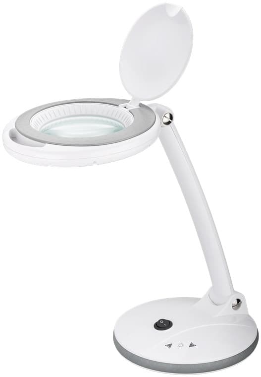 LED-förstoringslampa med stativ, 6 W, vit