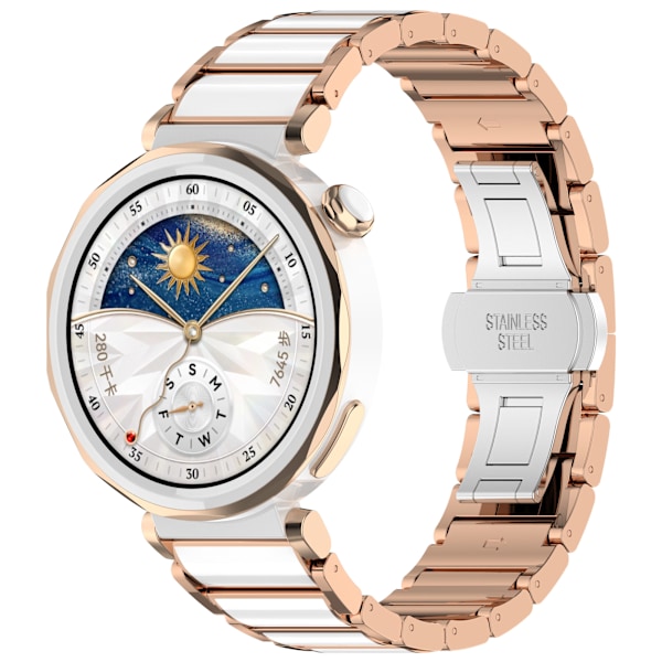 Keramisk rem til Huawei GT5 & GT5 Pro - 18 mm universal pasform Rose guld