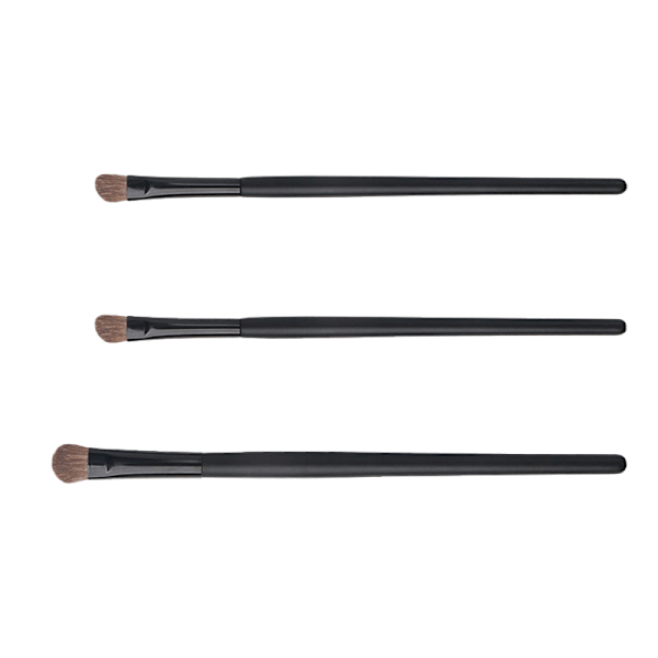 Makeup børster - (to næseskyggebørster + en øjenskyggebørste)