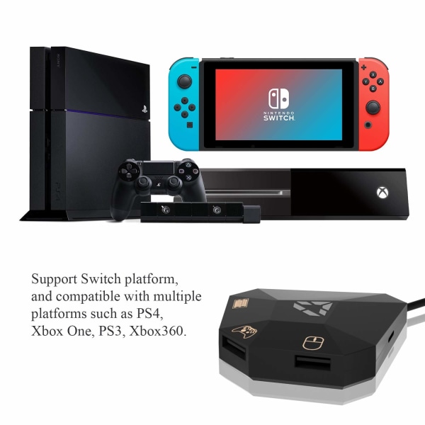 INF Hiiri-/näppäimistösovitin Nintendo Switch, PS4, Xbox One / 360, PS3