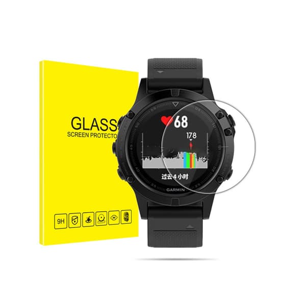 Skärmskydd i Härdat Glas för Smartwatch, 2-pack Garmin Fenix 5S