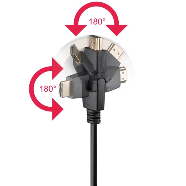 Premium höghastighets HDMI™-kabel med Ethernet, certifierad