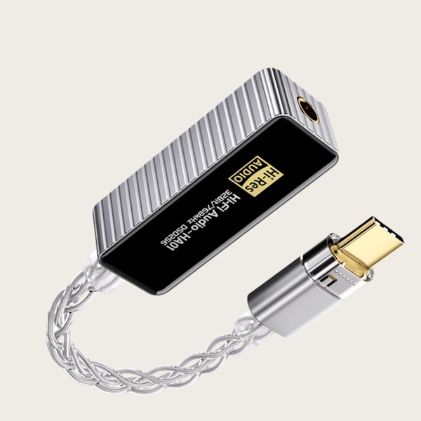 BJ06(HA01) USB-C - 3,5 mm kuulokeadapteri Silver Silver