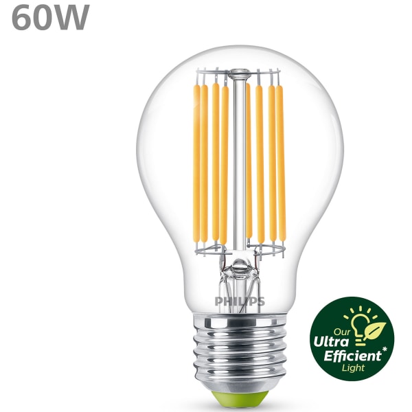 LED E27 Normal 60W Klar 840lm 3000K  Energiklass A