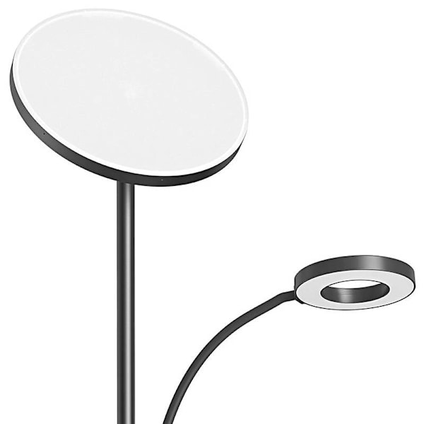 Dubbel golvlampa med fjärrkontroll BlitzWill BWL-FL-0001, 36W (svart)