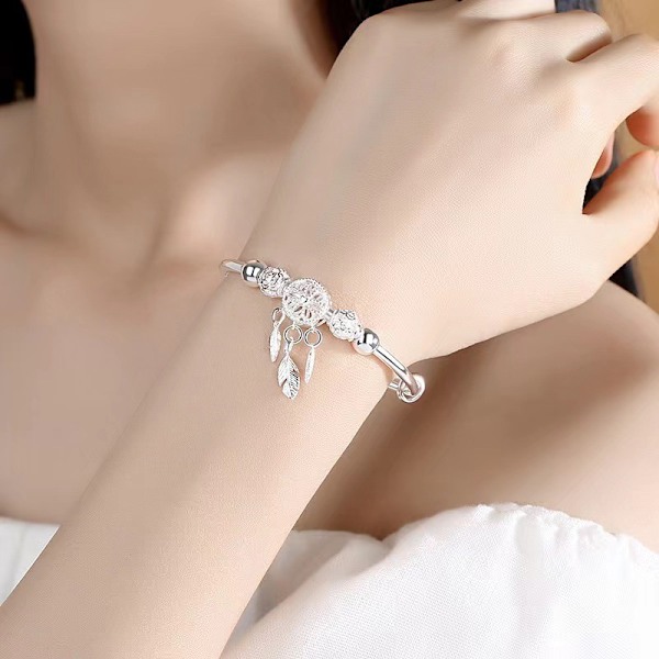 Armband med drömfångare Justerbart Silver