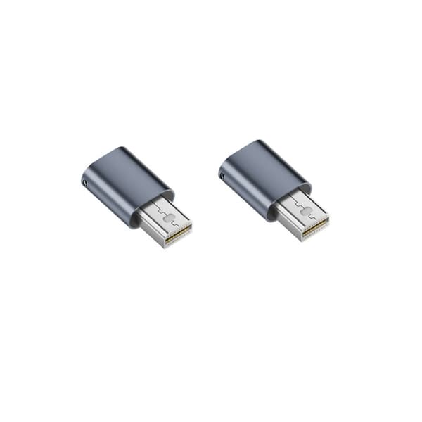 Type-C virtuell displayadapter för headless-system och bärbar testning — miniDP EDID-emulator för GPU-spoofing, aluminiumlegering, HDR, 1080P@60Hz sta