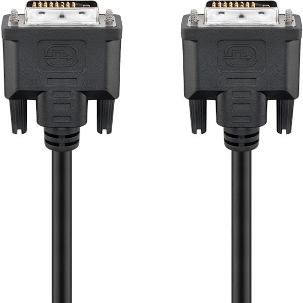 DVI-D Full HD-kabel Dual Link, Nickel