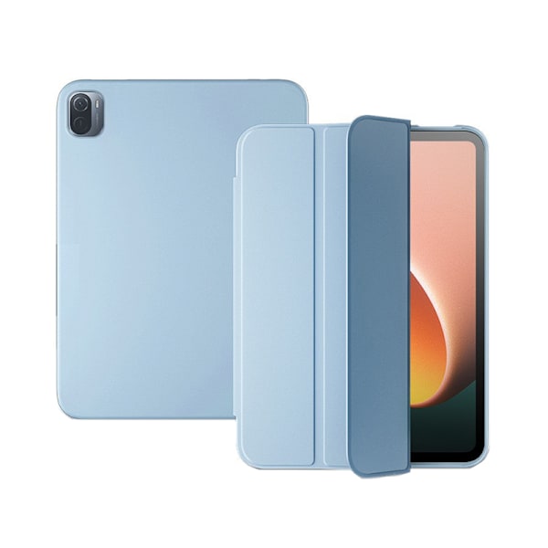 Blått isfodral för Xiaomi Pad 6 - Tri-Fold Ställ, Auto Sleep/Wake