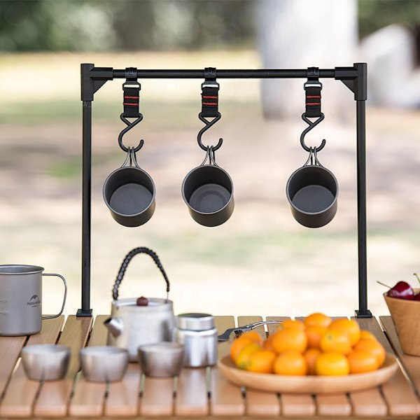 Camping Lantern Stand med förvaringsställ E