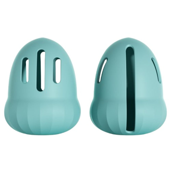 Silicone Makeup Sponge Holder 2-Pack kompatibelt med resevänligt etui med elastisk öppning och ventilerande design Blue Blue