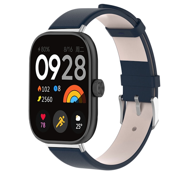 Äkta läder klockarmband för Redmi 4 Blå