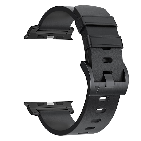 Horween läderarmband för Apple Watch 42/44/46/49 mm - mörkbrun Svart