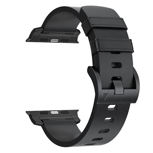 Horween læderurrem til Apple Watch 42/44/46/49 mm - mørkebrun Sort