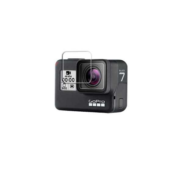 GoPro Hero7 linsskydd (liten) - 0,26 mm härdat glas med förpackning (2-pack)