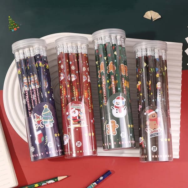 HB Julpennor - 30-pack: Perfekt för barn, skolor och festligt skrivande Red Red