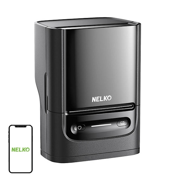Nelko PM220 termisk etiketprinter (sort)
