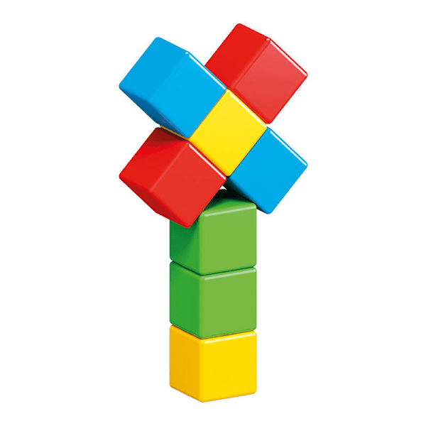 Magicube Color Recycled Crystal magnetiska tegelstenar 8 element GEOMAG GEO-054
