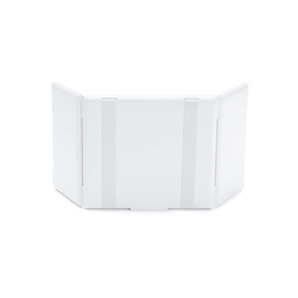 LED Bil Makeupspejl - Hvid - Belyst, Tre-Fold Design, Kompatibel med de Fleste Bilmodeller