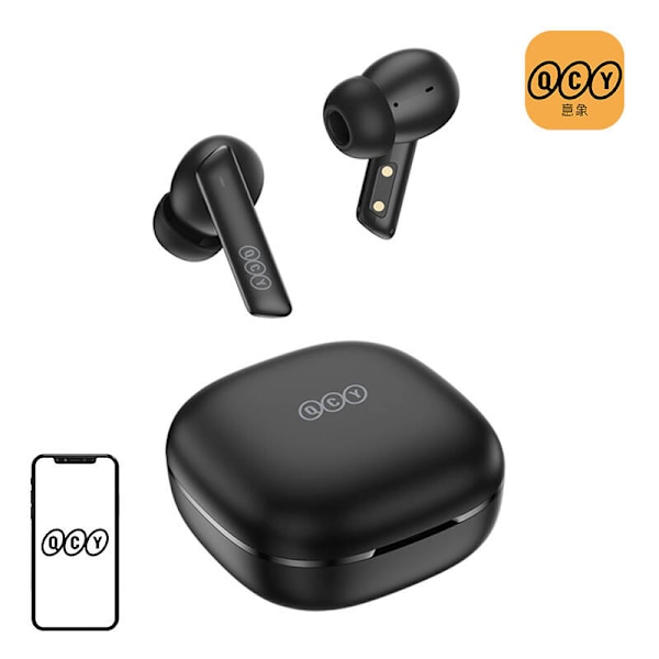 QCY HT05 TWS hörlurar, ANC (svarta)