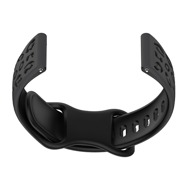 To-farvet silikonerem til Huawei GT4/5, Samsung, Garmin Grå+sort 22 mm