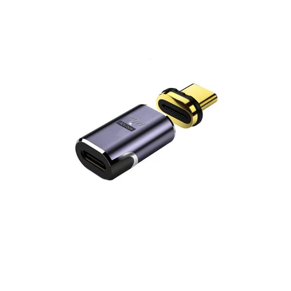 Magnetisk USB-C-adapter 140 W med PD3.1, 40 Gbps data og 8K ved 60 Hz til bærbare computere, tablets og skærme