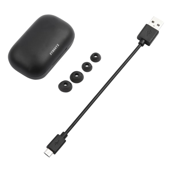 T210 TWS in-ear earbuds with charging case, TWS, black