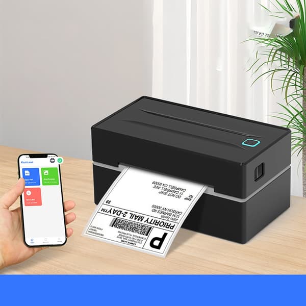 Y812 Termisk Etiketprinter - Højhastigheds USB & Bluetooth-tilslutning til Android/iOS