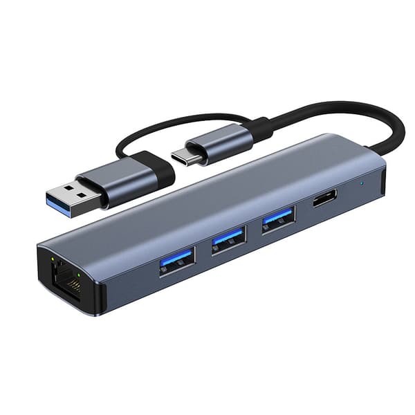5-i-1 Multifunktionel Dockingstation med Gigabit Ethernet