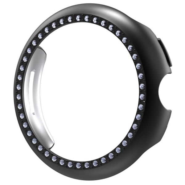 Google Pixel Watch 3-fodral, PC & Rhinestone-skyddsfodral Svart 41 mm