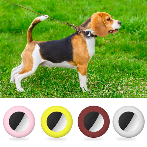 Silikonebeskyttelsesetui til Apple AirTag Tracker Black S Black S