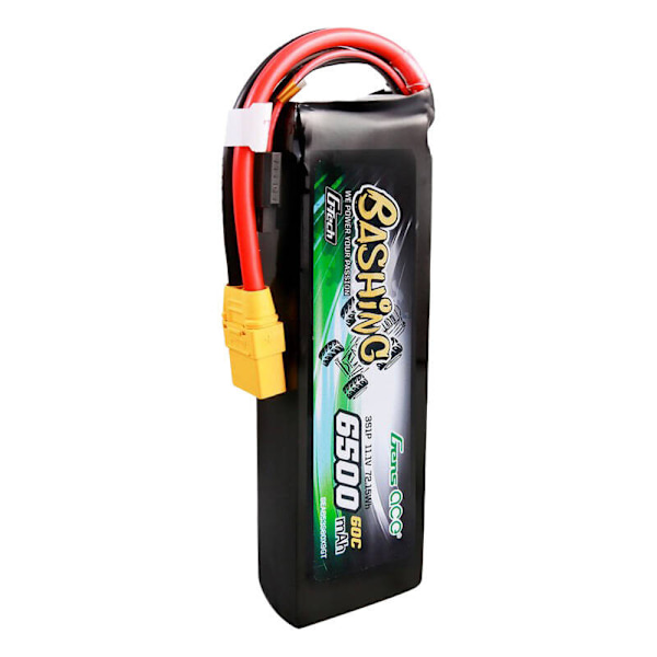 Gens ace G-Tech 6500mAh 11,1V 60C 3S1P Lipo-batteripakke med XT90-Bashing-serien