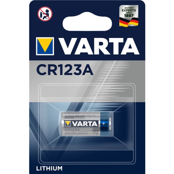 Varta CR123A (6205) batteri, 1 st. blister