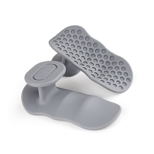Silikon Handflateskydd för Tyngdlyftning Grey Grey
