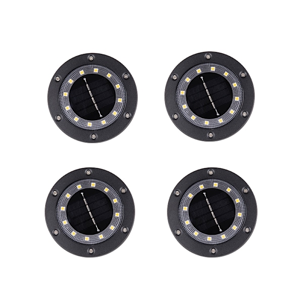 Lys upp din utomhusmiljö med 16 LED solmarkbelysning Vit