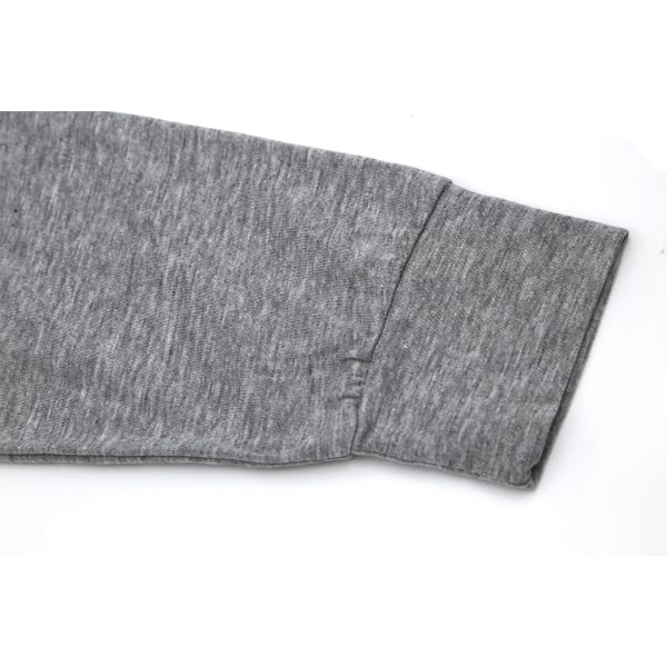 Långärmad tröja med fickor Grå (S)