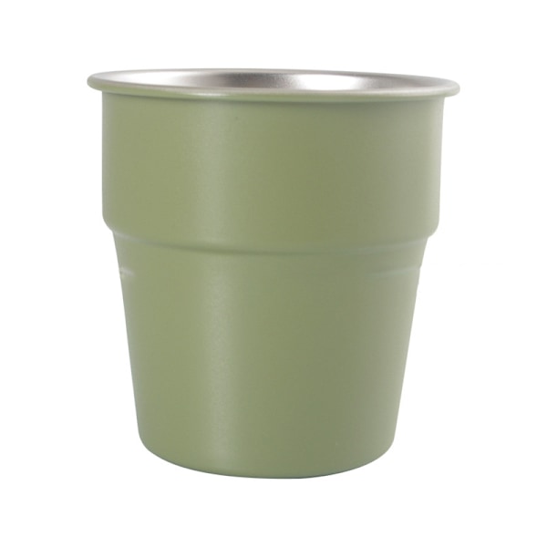 Campingölmugg 300ml Enkellager Rostfritt Stål Grön