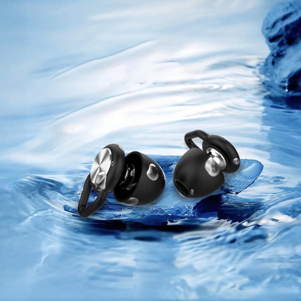 Støjreducerende ørepropper - Bullet Head Pro - Rhombus Accessories - Perfekt til søvn, arbejde og rejser Black + Silver Black + Silver